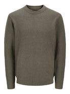 JACK & JONES Wesley Knit Mock Neck in Smokey Olive front view
