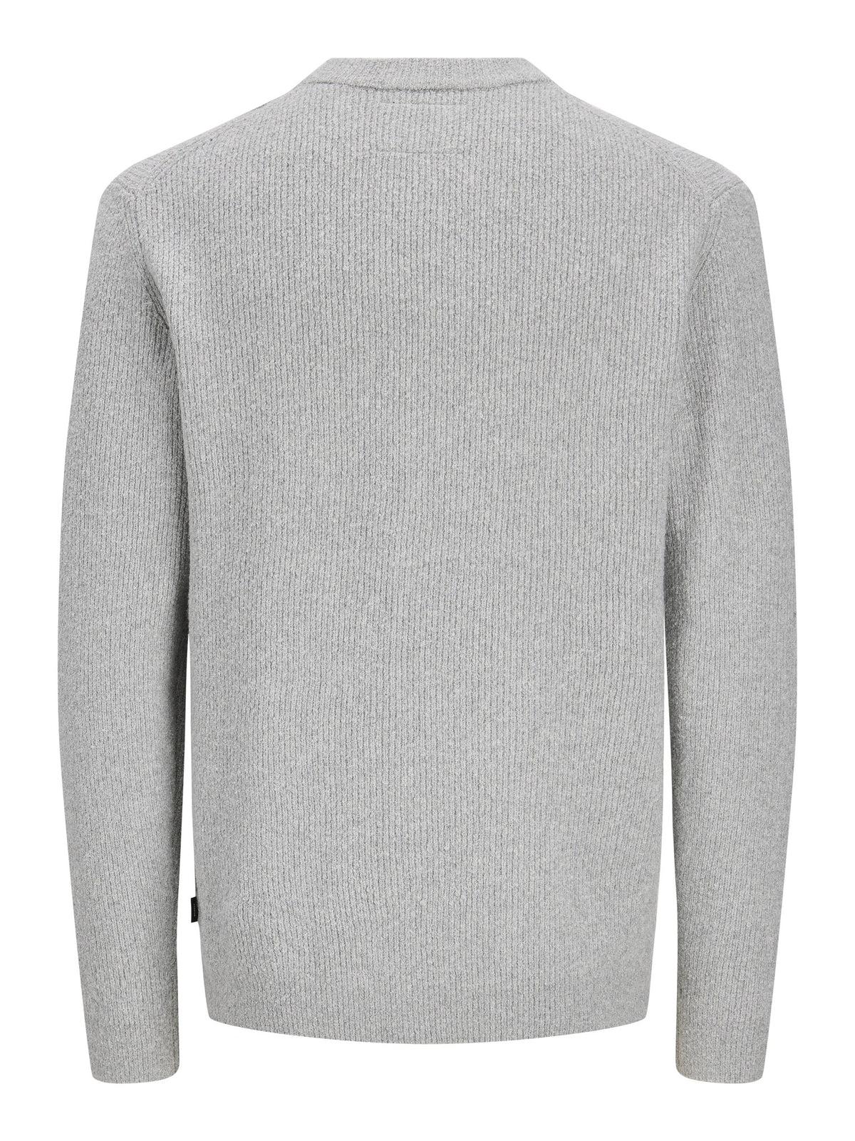 JACK & JONES Wesley Knit Mock Neck in Light Grey Melange back view