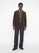 JACK & JONES Wesley Knit Mock Neck in Smokey Olive angled view