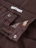 NAME IT Rose Wide Twi Pant 1115 - tp in French Roast zip and button detail