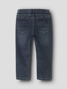 NAME IT Ryan Slim Sweat Jeans in Blue Denim back view