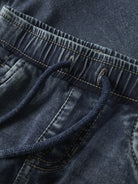 NAME IT Ryan Slim Sweat Jeans in Blue Denim drawstring waistband