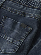 NAME IT Ryan Slim Sweat Jeans in Blue Denim back pocket detail