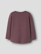 NAME IT Vix Long Sleeve Top in Wild Ginger Fruits back view