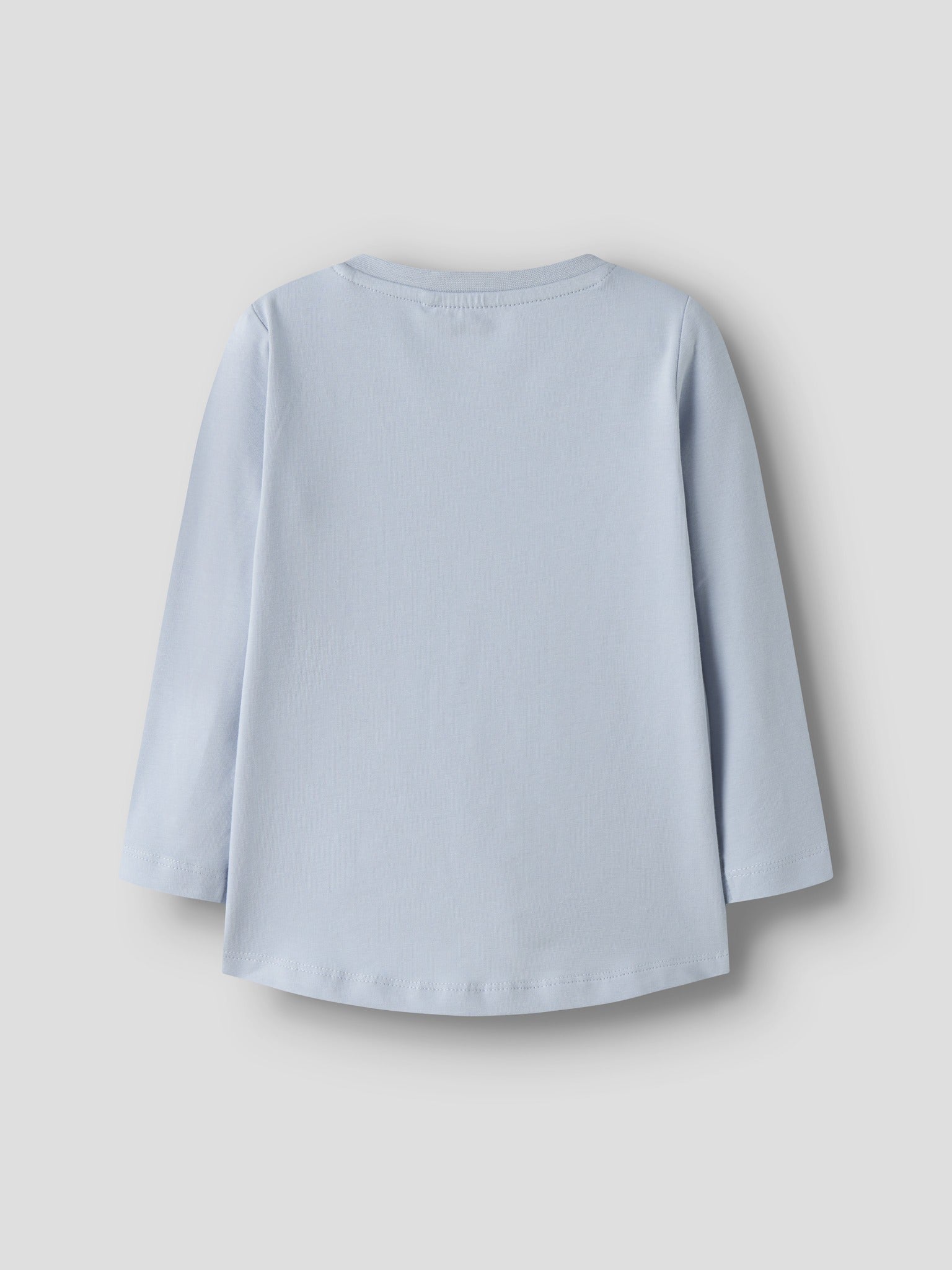 NAME IT Vix Long Sleeve Top in Subdued Blue Cloud back view