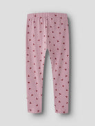 NAME IT Vivian GLITTER Leggings in Lilas Red Glitter Hearts back view