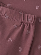 NAME IT Vivian GLITTER Leggings in Wild Ginger Pink Glitter Hearts glitter heart pattern