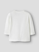 NAME IT Vubie Long Sleeve Top in Cloud Dancer Floral back view