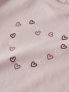 NAME IT Vubie Long Sleeve Top in Lotus Hearts heart print detail
