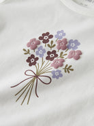 NAME IT Vubie Long Sleeve Top in Cloud Dancer Floral floral print detail