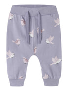 NAME IT Vandora Trousers in Heirloom Lilac Birds front view
