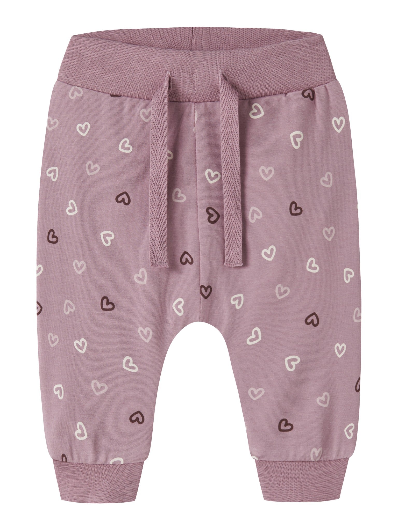 NAME IT Vandora Trousers in Lilas Hearts front view