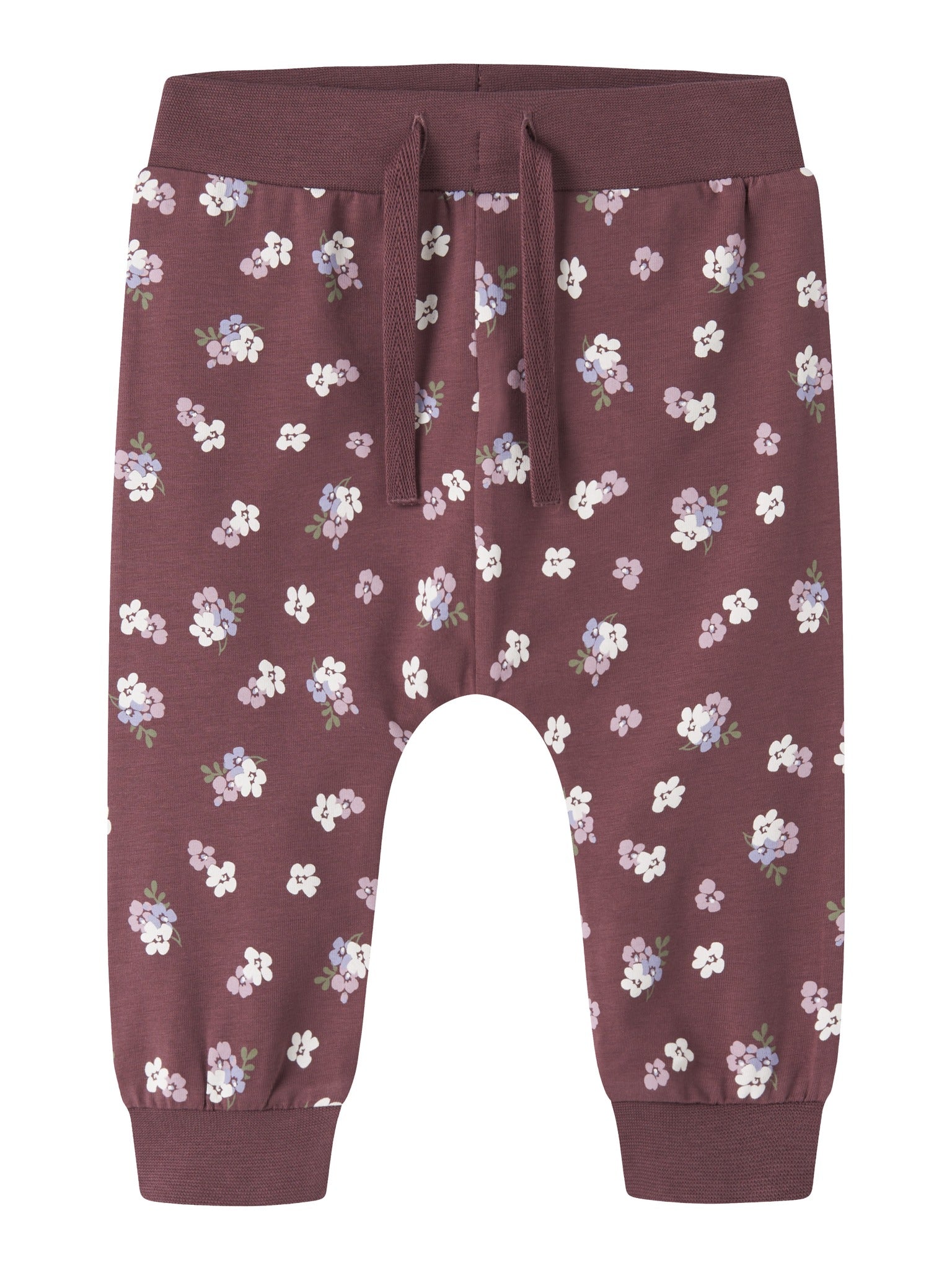 NAME IT Vandora Trousers in Wild Ginger Floral front view