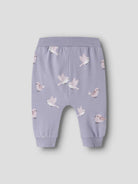 NAME IT Vandora Trousers in Heirloom Lilac Birds back view
