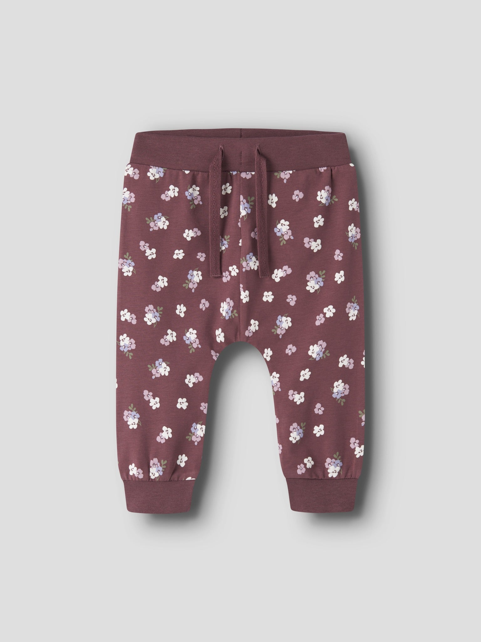 NAME IT Vandora Trousers in Wild Ginger Floral angled view