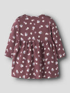 NAME IT Vandora Long Sleeve Dress in Wild Ginger Floral back view