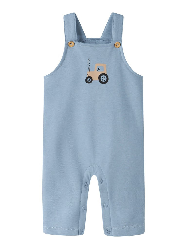 NAME IT Vonne Sweatshirt Overall in Ashley Blue front view