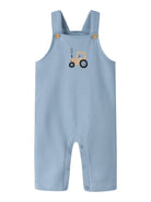 NAME IT Vonne Sweatshirt Overall in Ashley Blue front view