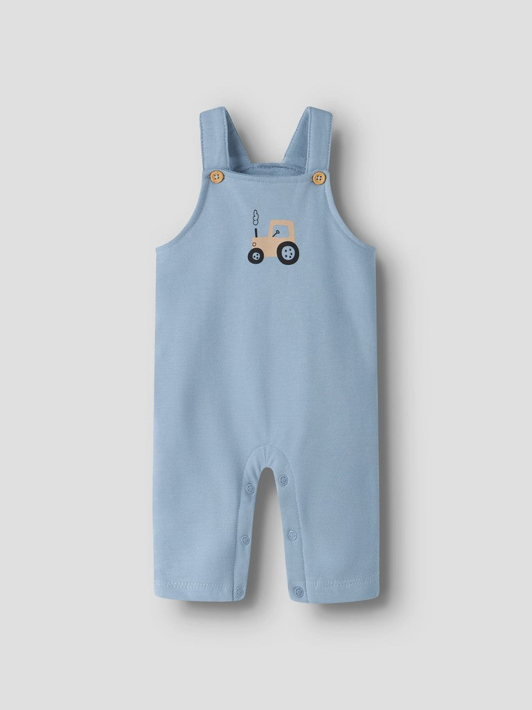 NAME IT Vonne Sweatshirt Overall in Ashley Blue angled view