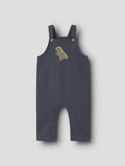 NAME IT Vonne Sweat Overall in Ombre Blue Dinos full front view