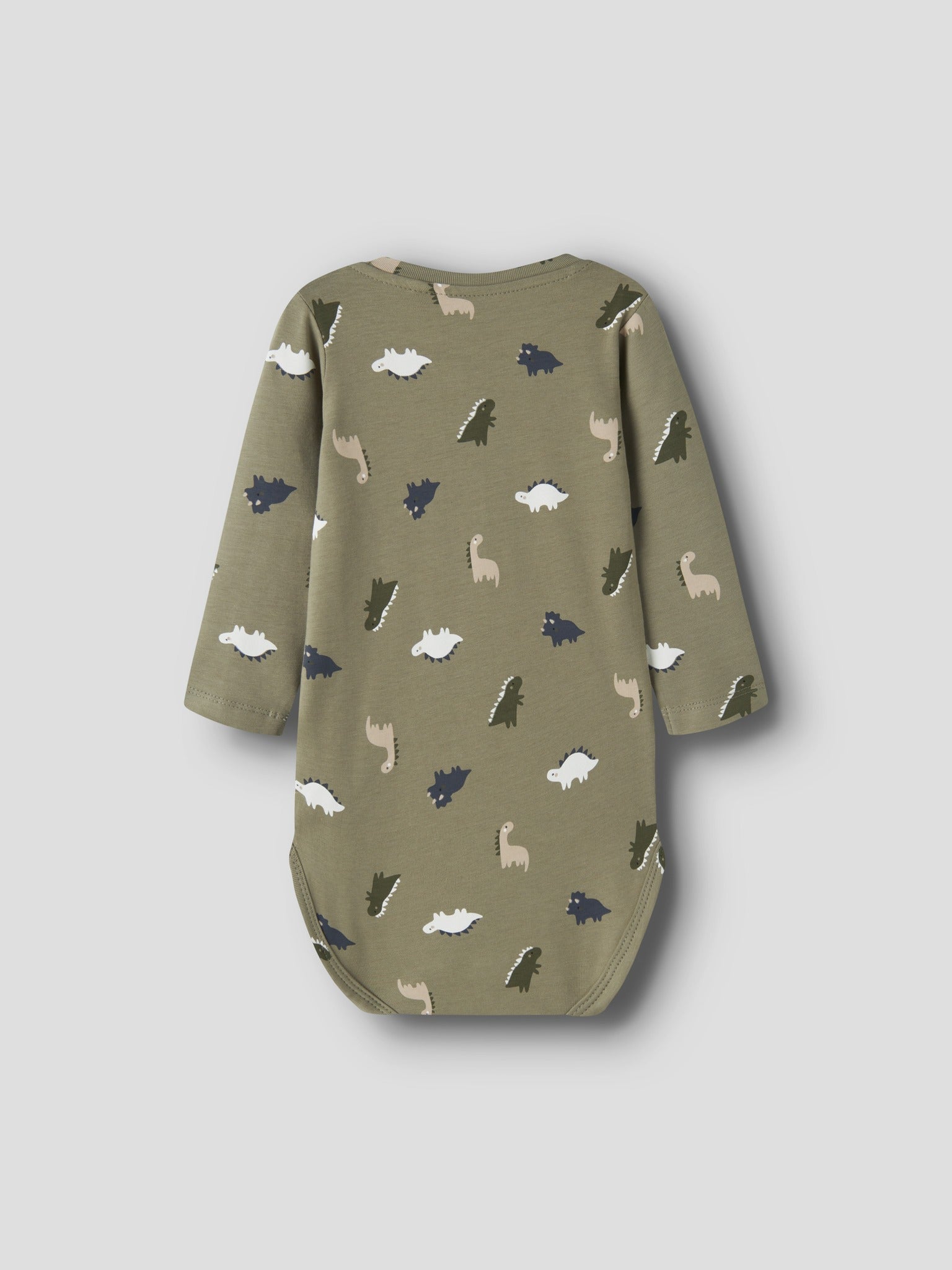 NAME IT Vroels Long Sleeve Bodysuit in Mermaid Dinos back view