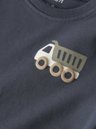 NAME IT Vacion Long Sleeve Top in Ombre Blue Trucks truck print