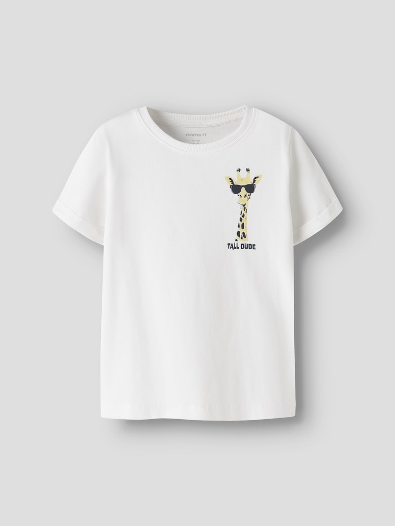 NAME IT Vux TOP in Bright White Giraffe angled view