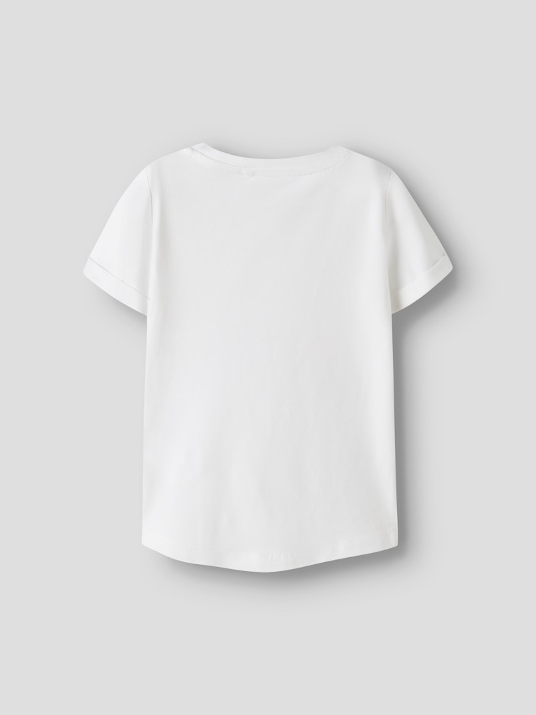 NAME IT Vix TOP in Bright White Flamingo Love, front view, alternate view