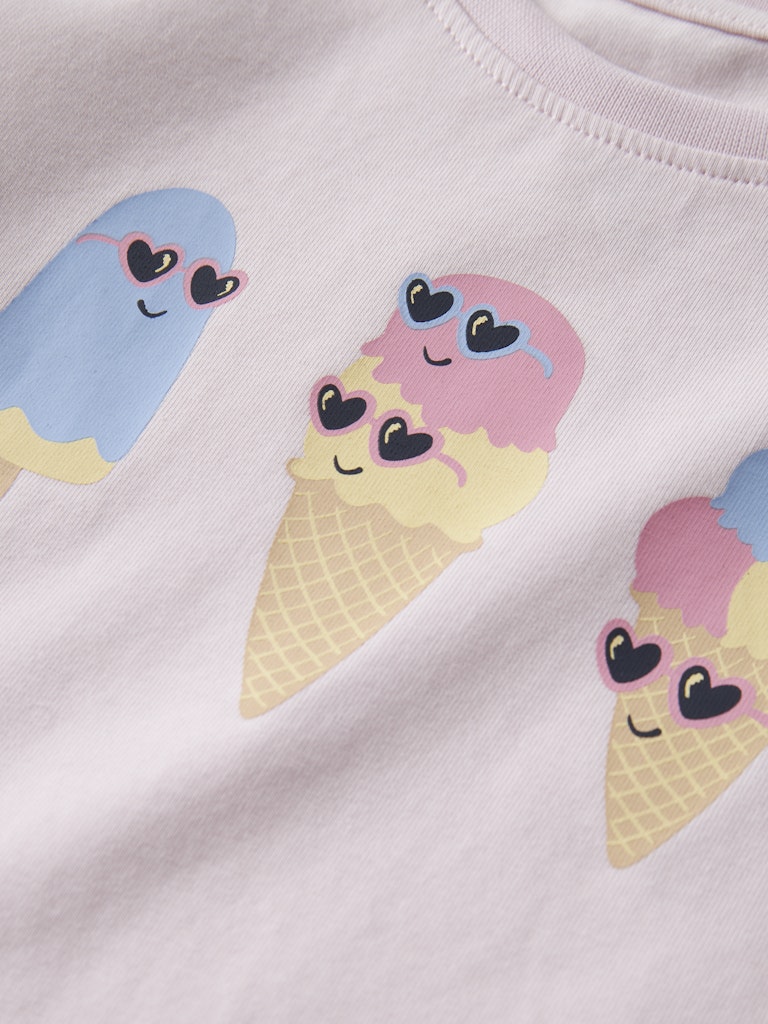 NAME IT Vix TOP in Cradle Pink Cool Ice Cream, front angle