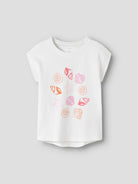 NAME IT Vigea Capsl Top Pink Drink Happy Cherries flat front view