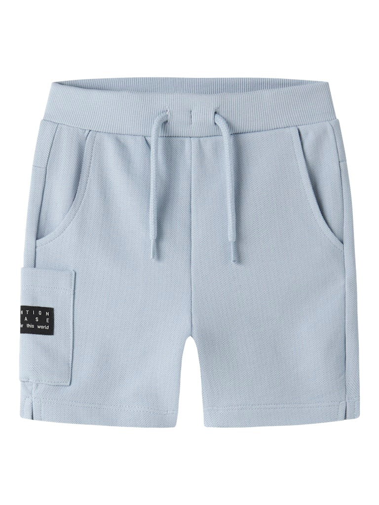 NAME IT Vivasse Long Sweat Boys Shorts GREY MELANGE detail view