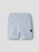 NAME IT Vivasse Long Sweat Boys Shorts GREY MELANGE full front view
