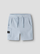 NAME IT Vivasse Long Sweat Boys Shorts GREY MELANGE model back view