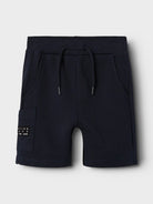 NAME IT Vivasse Long Sweat Boys Shorts GREY MELANGE flat front view