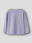 NAME IT Veen Long Sleeve Top in Heirloom Lilac Autumn back view