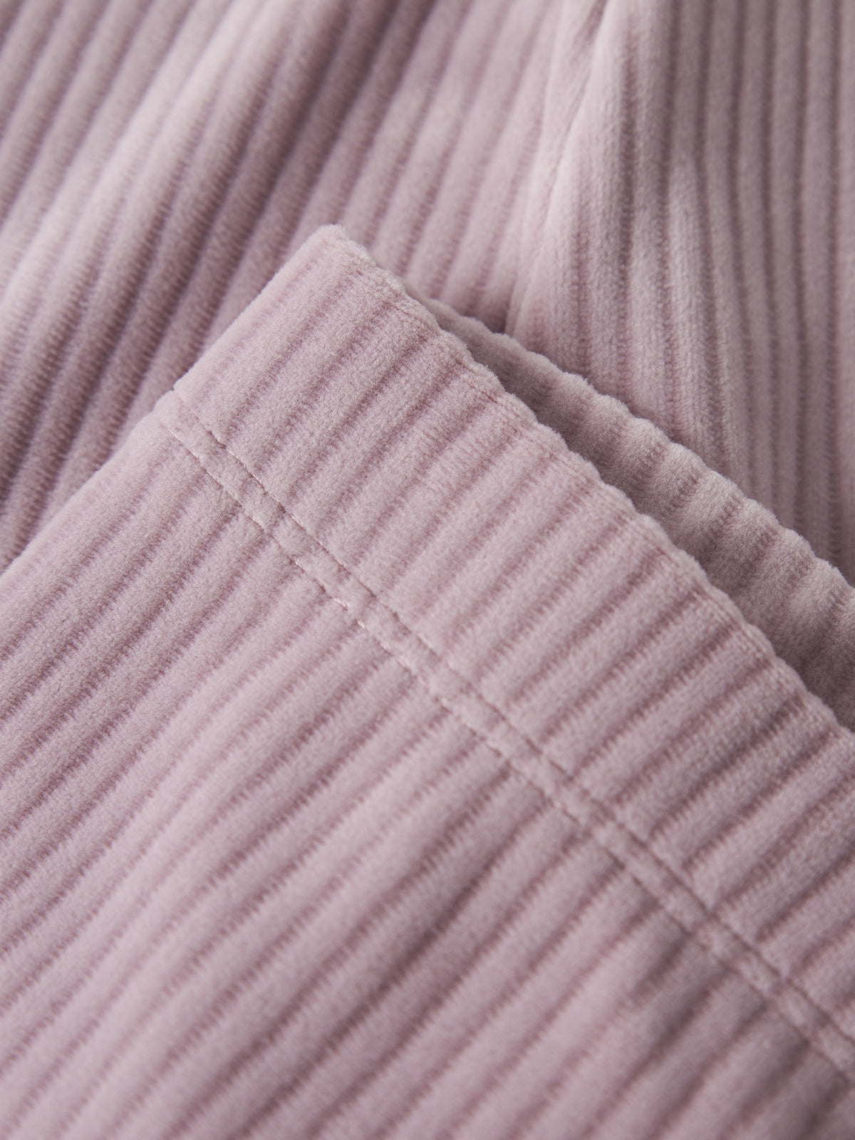 NAME IT Veloa Girls’ Ribbed Velour Leggings in Mauve Shadows, front view on a grey background