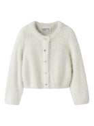 NAME IT Revera Girls' Cardigan in Birch flat lay