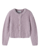 NAME IT Revera Girls' Cardigan in Mauve Shadows front view