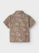 NAME IT Hestern Short Sleeve Shirt CHESTNUT side view