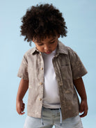 NAME IT Hestern Short Sleeve Shirt CHESTNUT detail view
