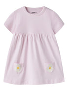 NAME IT Jabelle Short Sleeve Dress Purple Impression model front view