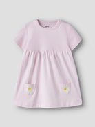 NAME IT Jabelle Short Sleeve Dress Purple Impression back view