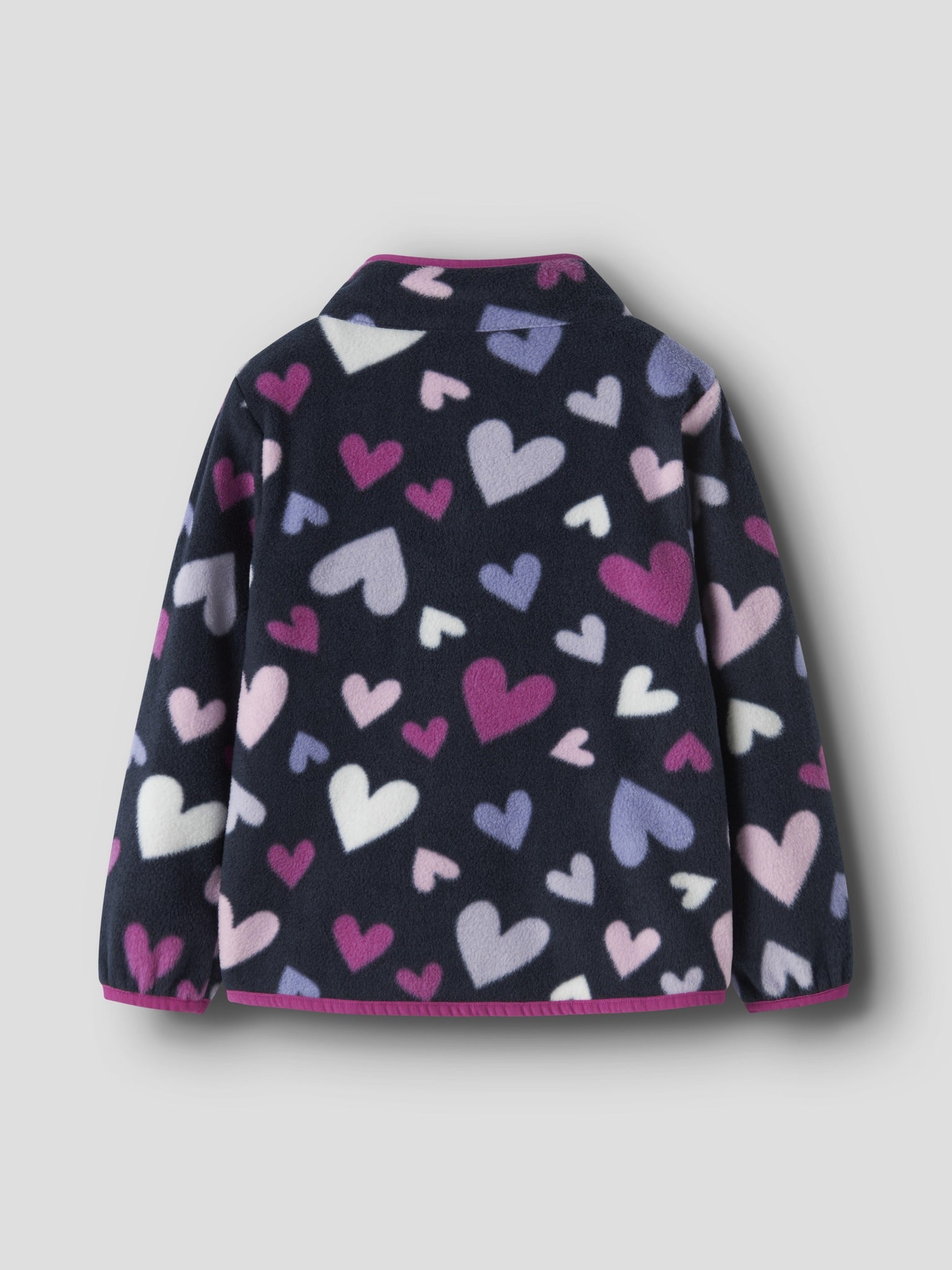 NAME IT Meeko Girls Fleece Jacket - Dark Sapphire back view