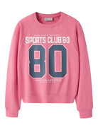 NAME IT Girls Veda Sports Club Sweatshirt in Flowering Ginger front view