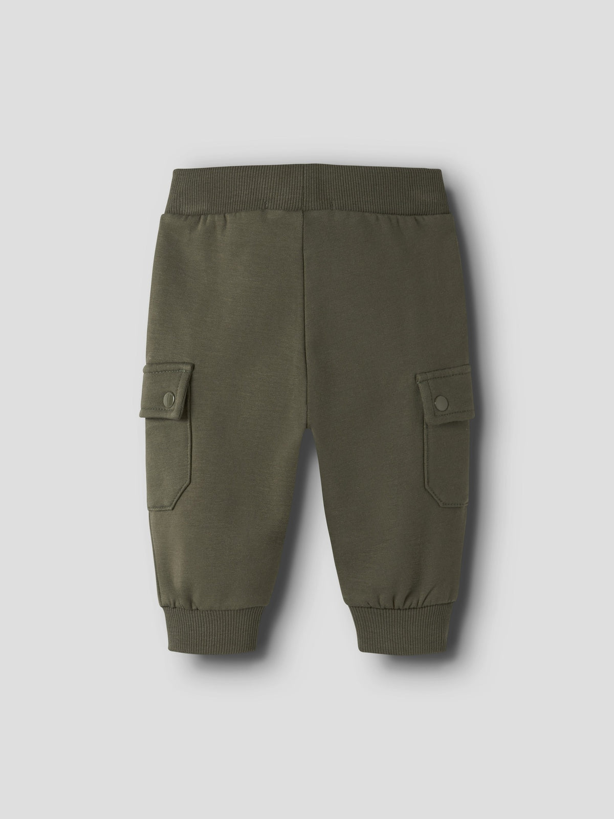 NAME IT Oktav Brushed Sweatpants in Olive Night back view