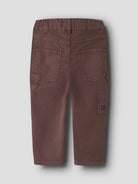 NAME IT Ben Tapered Twill Cargo Pants in French Roast back view