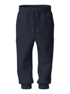 NAME IT Voltinus Boys' Sweatpants in Navy Blazer front view