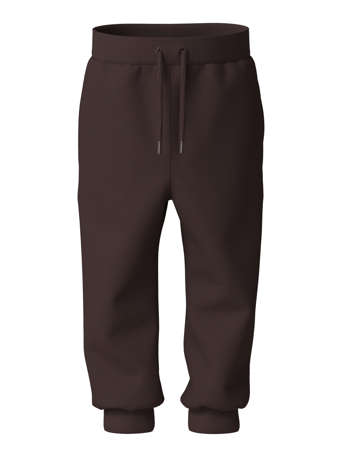 NAME IT Voltinus Boys' Sweatpants in Chocolate Plum flat lay