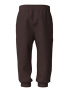 NAME IT Voltinus Boys' Sweatpants in Chocolate Plum back view
