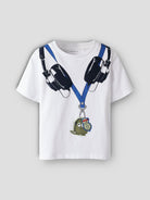 NAME IT Henni Short Sleeve Top Swamp full front view